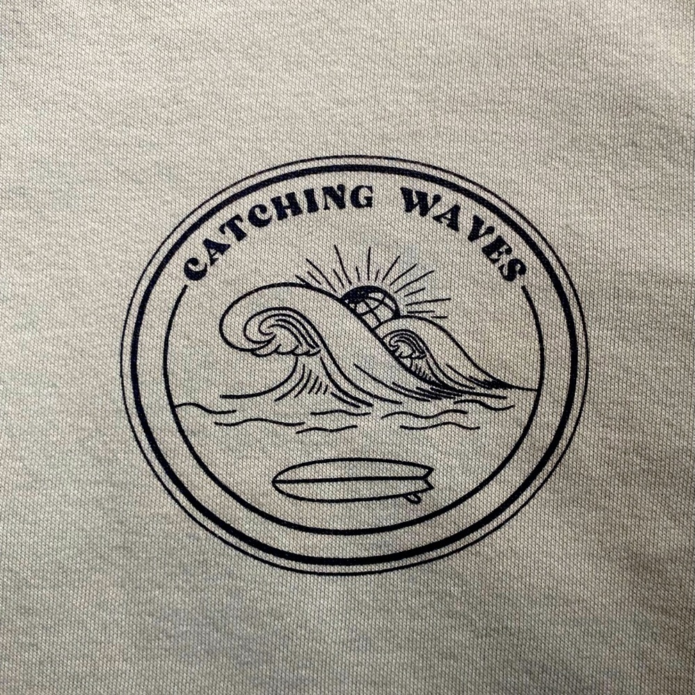 FREE PLANET-CATCHING WAVES-MENS SIZE MEDIUM SWEATSHIRT - Picture 4 of 9